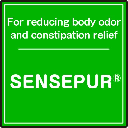 For reducing body odor and constipation relief SENSEPUR®