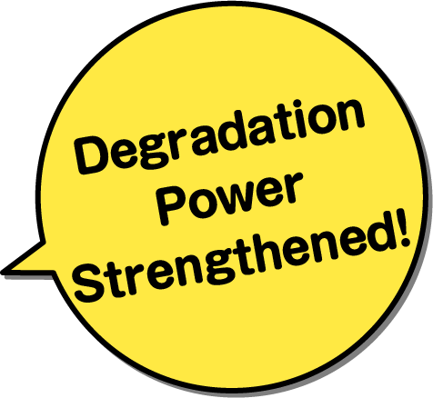 Degradation Power Strengthened!