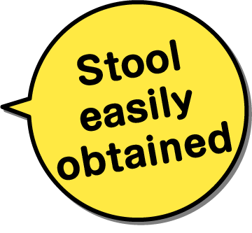 Stool easily obtained